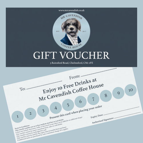 Gift Voucher | 10 Free Coffee's